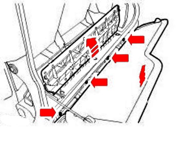 diagram of rear bumper Land Rover Discovery III LR3 (2004-2009)